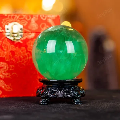 Quả Cầu Thạch Anh Xanh - Fluorite Xanh 4A - 0,78kg - M1879078