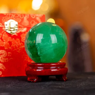 Quả Cầu Thạch Anh Xanh - Fluorite Xanh 4A - 0,79kg - M18790790