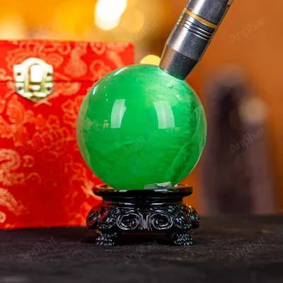 Quả Cầu Thạch Anh Xanh - Fluorite Xanh 4A - 0,79kg - M18790790