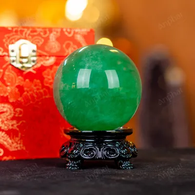 Quả Cầu Thạch Anh Xanh - Fluorite Xanh 4A - 0,79kg - M18790790