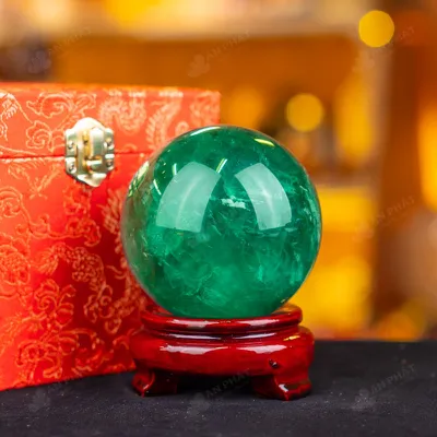 Quả Cầu Thạch Anh Xanh - Fluorite Xanh - 0,99kg - M1879099