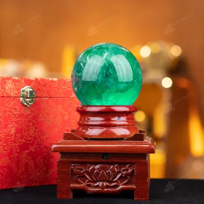 Quả Cầu Thạch Anh Xanh - Fluorite Xanh - 1,47kg - M1879147