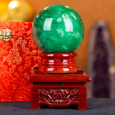 Quả Cầu Thạch Anh Xanh - Fluorite Xanh 4A - 2,56kg - M1879256