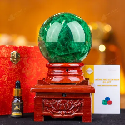Quả Cầu Thạch Anh Xanh - Fluorite Xanh - 2,66kg - M1879266