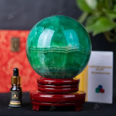 Quả Cầu Thạch Anh Xanh - Fluorite Xanh - 3,9Kg - M2272391