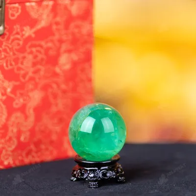 Quả Cầu Thạch Anh Xanh - Fluorite Xanh - 0,14Kg - M2650014