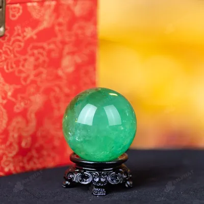 Quả Cầu Thạch Anh Xanh - Fluorite Xanh - 0,25Kg - M2650025
