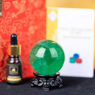 Quả Cầu Thạch Anh Xanh - Fluorite Xanh - 0,28Kg - M2650028