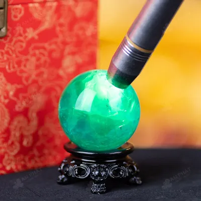 Quả Cầu Thạch Anh Xanh - Fluorite Xanh - 0,35Kg - M2650035