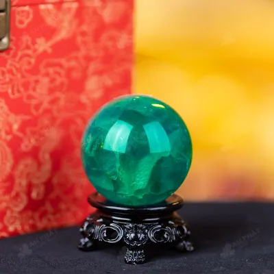 Quả Cầu Thạch Anh Xanh - Fluorite Xanh - 0,35Kg - M2650035