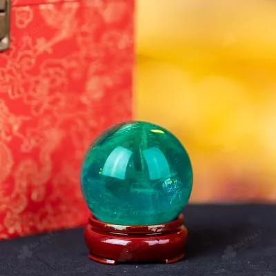Quả Cầu Thạch Anh Xanh - Fluorite Xanh - 0,35Kg - M2650035