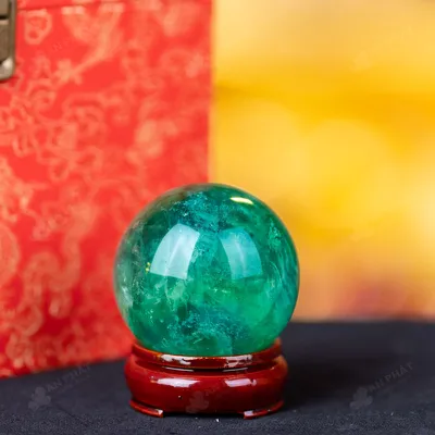 Quả Cầu Thạch Anh Xanh - Fluorite Xanh - 0,4Kg - M265004