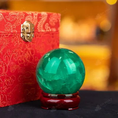 Quả Cầu Thạch Anh Xanh - Fluorite Xanh - 0,488Kg - M26500488