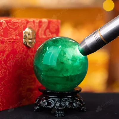 Quả Cầu Thạch Anh Xanh - Fluorite Xanh - 0,71Kg - M2650071