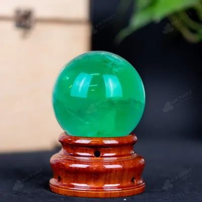 Quả Cầu Thạch Anh Xanh - Fluorite Xanh - 0,93Kg - M2650093