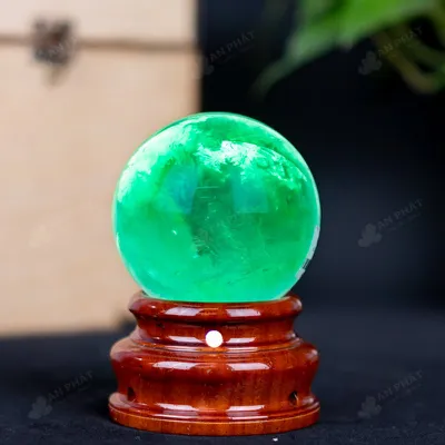 Quả Cầu Thạch Anh Xanh - Fluorite Xanh - 0,93Kg - M2650093