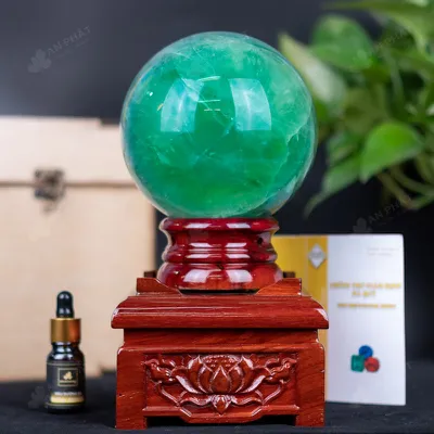 Quả Cầu Thạch Anh Xanh - Fluorite Xanh - 3,36Kg - M2650336