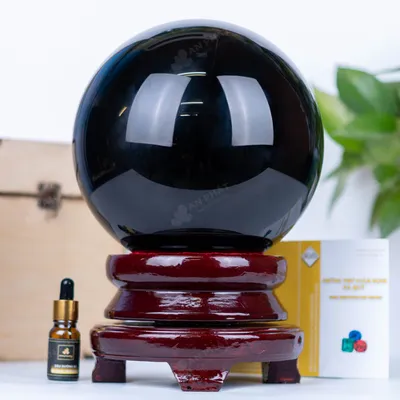 Quả Cầu Obsidian Đen - 7,46kg - M2192746