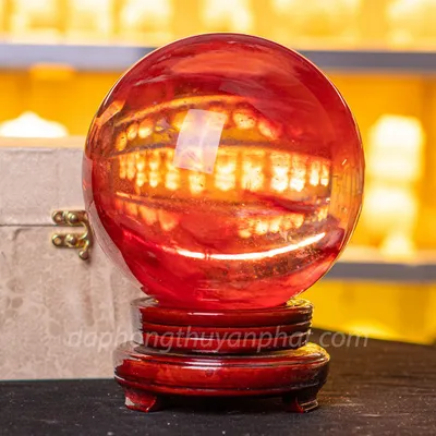 Quả Cầu Đá Núi Lửa Đỏ | Đá Obsidian Đỏ - 6,1kg - 17cm - M21577