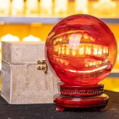 Quả Cầu Đá Núi Lửa Đỏ | Đá Obsidian Đỏ - 6,1kg - 17cm - M21577