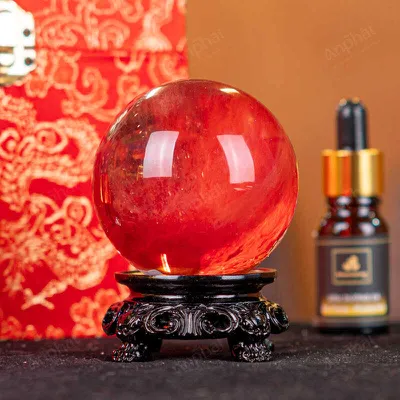 Quả Cầu Đá Núi Lửa Đỏ - 0,31kg - M2157031