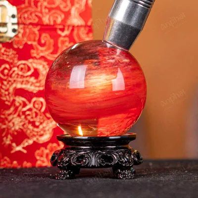 Quả Cầu Đá Núi Lửa Đỏ - 0,31kg - M2157031