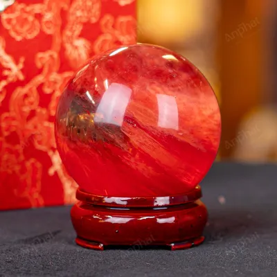 Quả Cầu Đá Núi Lửa Đỏ - 0,32kg - M2157032