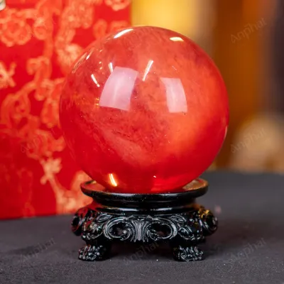 Quả Cầu Đá Núi Lửa Đỏ - 0,32kg - M2157032