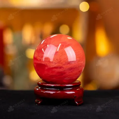 Quả Cầu Đá Núi Lửa Đỏ - 0,62kg - M2157062