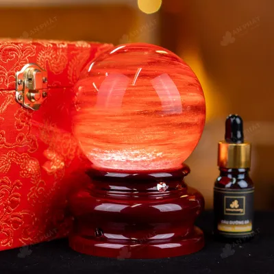 Quả Cầu Đá Núi Lửa Đỏ - 0,67kg - M2157067