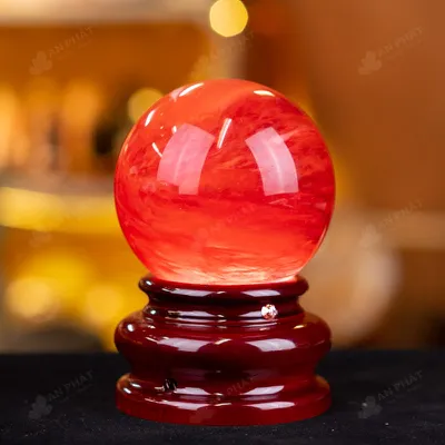 Quả Cầu Đá Núi Lửa Đỏ - 0,7kg - M215707