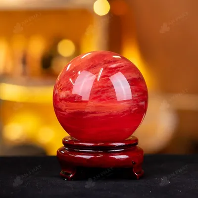 Quả Cầu Đá Núi Lửa Đỏ - 0,7kg - M215707