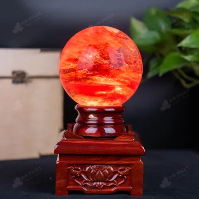 Quả Cầu Đá Núi Lửa Đỏ - 2,3 Kg - M215723