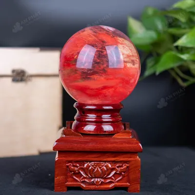 Quả Cầu Đá Núi Lửa Đỏ - 2,3 Kg - M215723