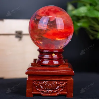 Quả Cầu Đá Núi Lửa Đỏ - 2,4 Kg - M215724