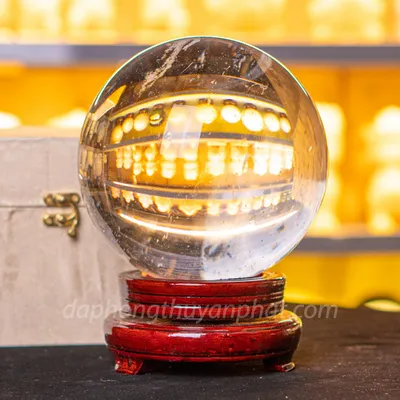 Quả Cầu Đá Phong Thủy Màu Vàng | Đá Obsidian Vàng - 5,4kg - 16cm