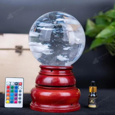 Quả Cầu Đá Núi Lửa Trắng - 4,7Kg - M216347