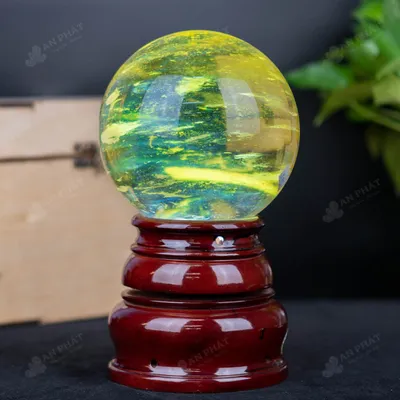 Quả Cầu Đá Núi Lửa Vàng - 3,95Kg - M2155395