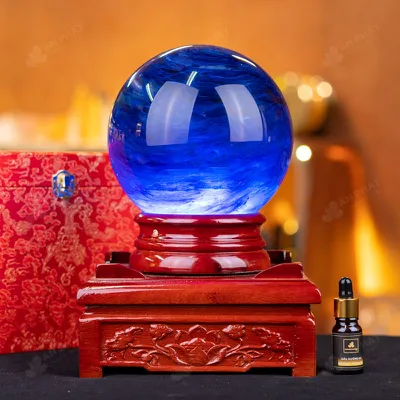 Quả Cầu Đá Núi Lửa Xanh Nước Biển - 5kg - M21555