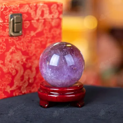 Quả Cầu Đá Thạch Anh Tím - 0,54kg - M0641054