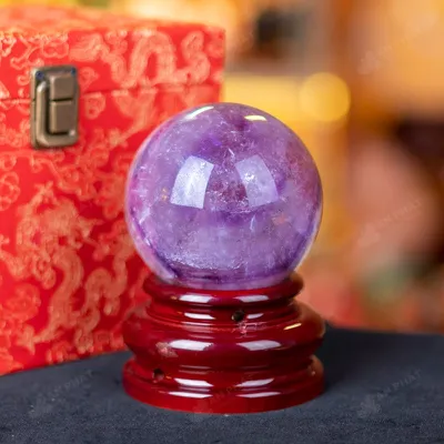Quả Cầu Đá Thạch Anh Tím - 0,94kg - M0641094