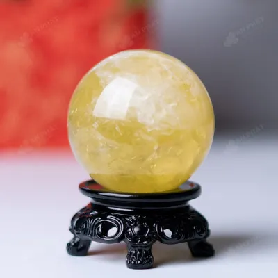 Quả Cầu Phong Thủy Đá Thạch Anh Vàng - 0,311kg - M14530311