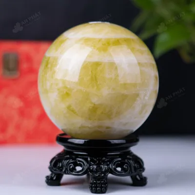 Quả Cầu Phong Thủy Đá Thạch Anh Vàng - 3,27kg - M1977327