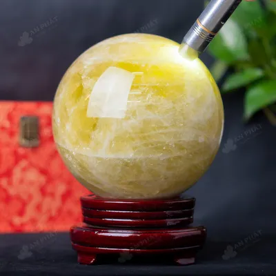 Quả Cầu Phong Thủy Đá Thạch Anh Vàng - 6,43kg - M2604643