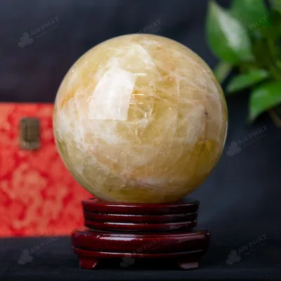 Quả Cầu Phong Thủy Đá Thạch Anh Vàng - 6,43kg - M2604643