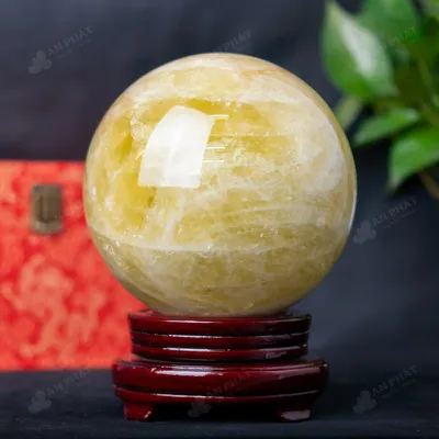 Quả Cầu Phong Thủy Đá Thạch Anh Vàng - 6,43kg - M2604643