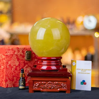 Quả Cầu Phong Thủy Đá Thạch Anh Vàng - 5,25kg - M2825523