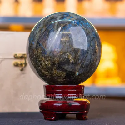 Quả Cầu Phong Thủy Đá Xà Cừ 3.05kg - 12.5cm M07137