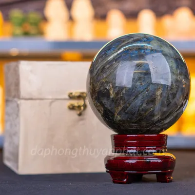 Quả Cầu Phong Thủy Đá Xà Cừ 3.05kg - 12.5cm M07137