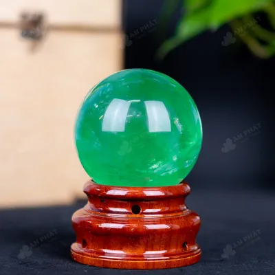 Quả Cầu Thạch Anh Xanh - Fluorite Xanh - 0,9Kg - M265009